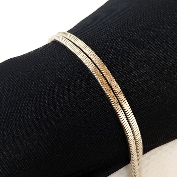 925 Sterling Silver Double Chain Bracelet - Picture 2 of 7